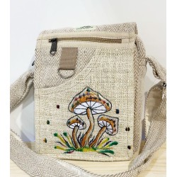 Small Hemp Mushroom Shoulder Bag