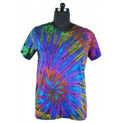 Multi Coloured Spiral Tie Dye T-shirt