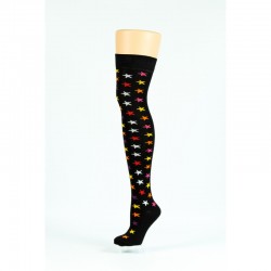 Multi coloured stars over knee socks