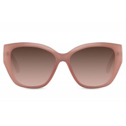 Recycled Retro Vintage Sunglasses; Pink Oversized Square